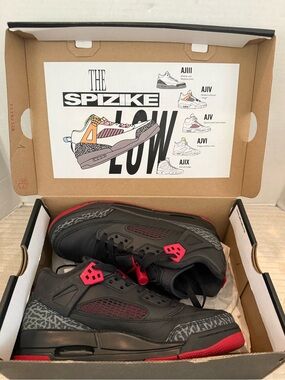 Nike Air Jordan Spizike Black and Red Men's Sneakers